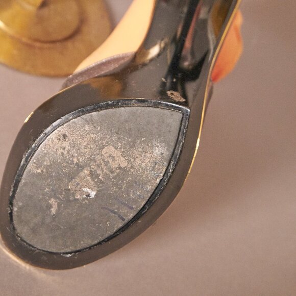 1990s Charles Jourdan Platform Silver Heels - Picture 6 of 12